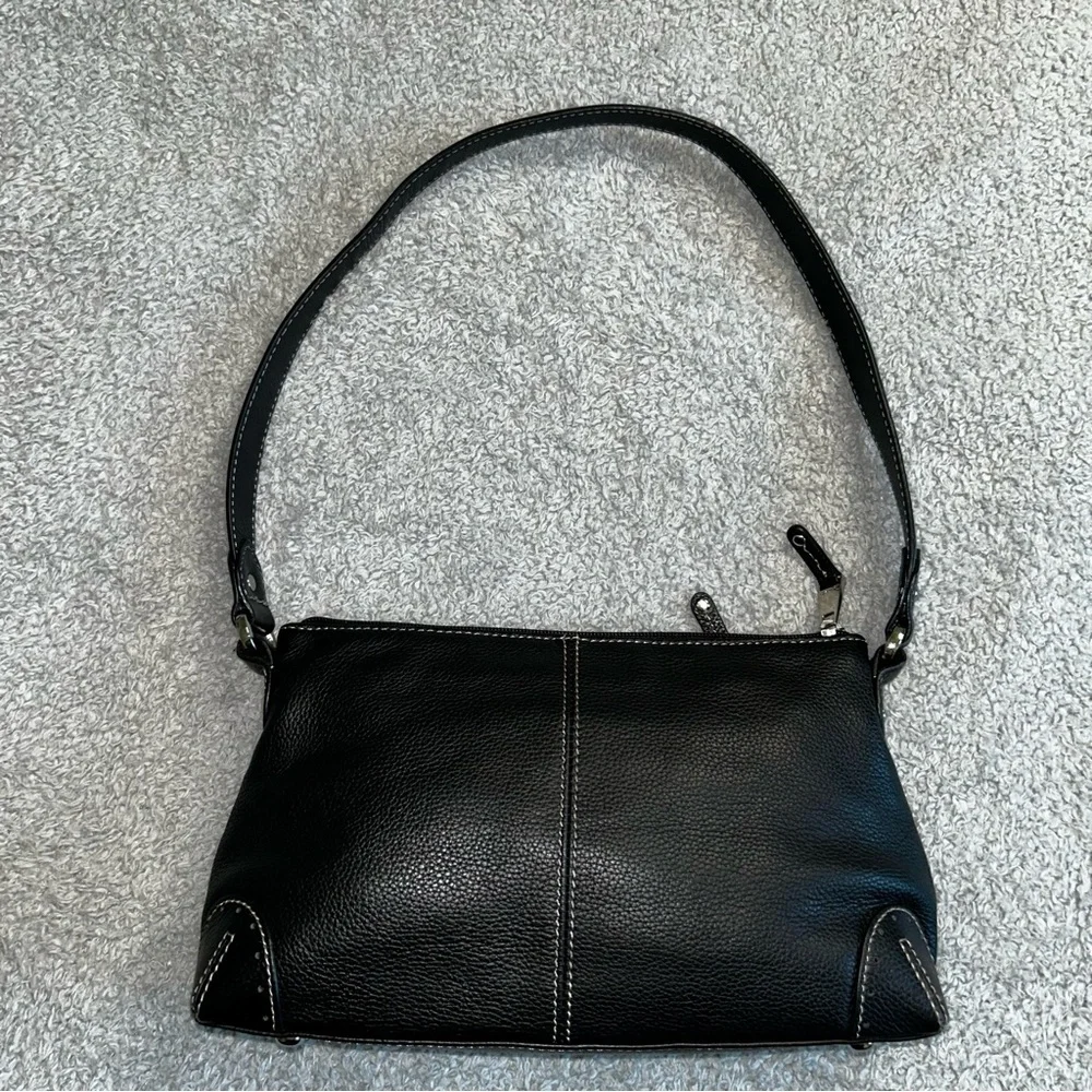 Black Leather Shoulder Bag